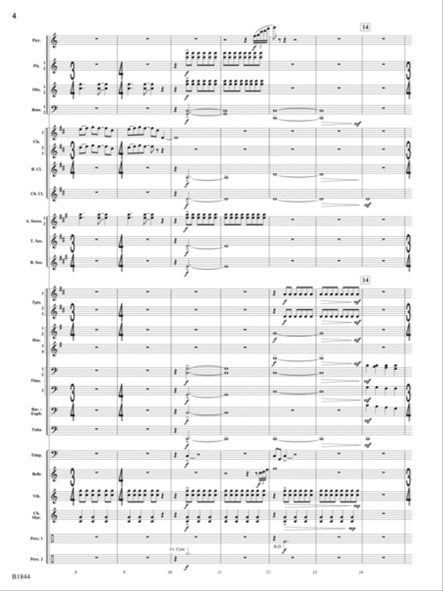 Centennium: Score Centennium: Score Concert Band scores gallery preview page 4