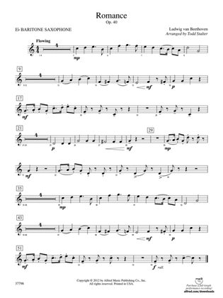 Romance, Op. 40: E-flat Baritone Saxophone