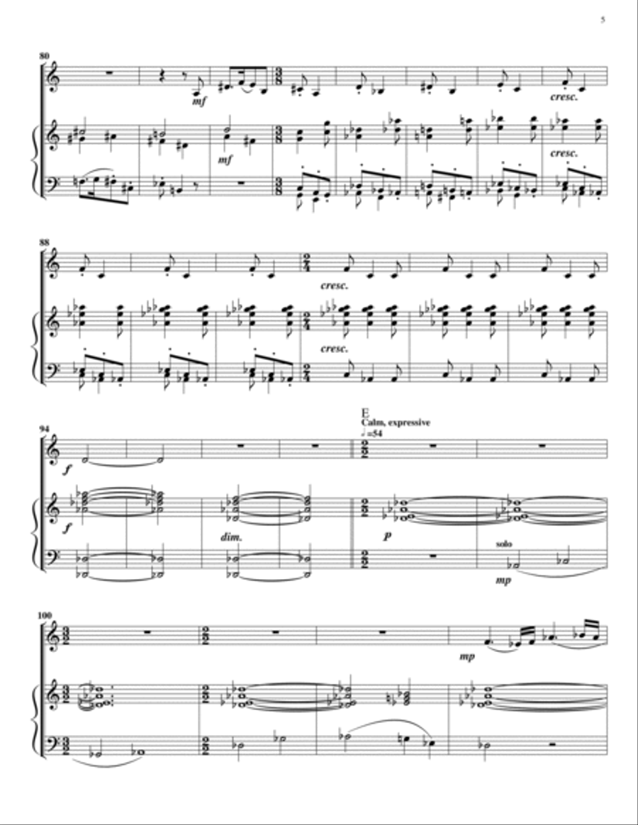 Little Concerto for Alto Clarinet (Piano Reduction) E-Flat Clarinet scores gallery preview page 5