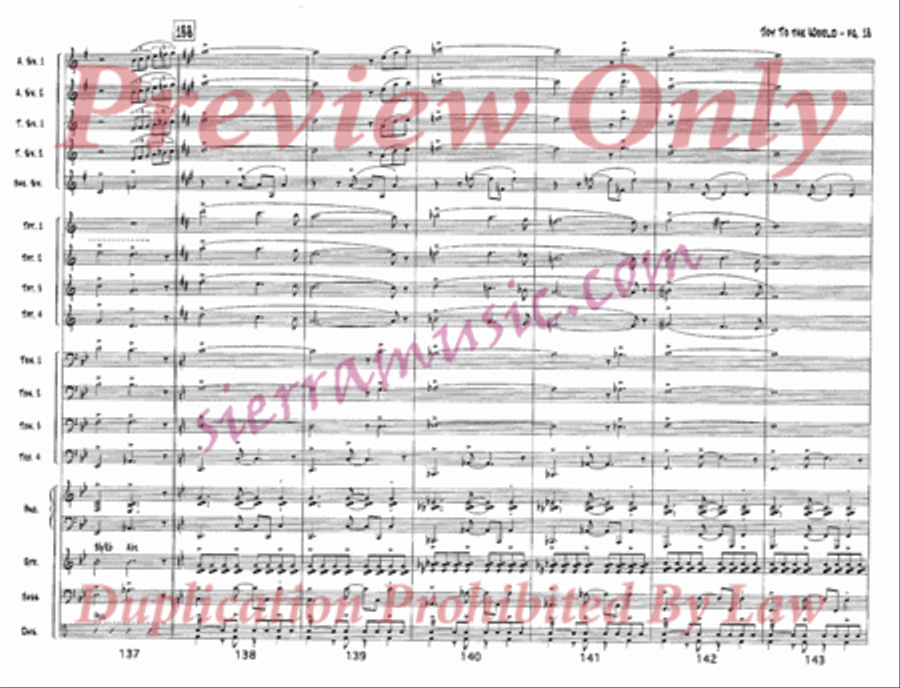 Joy to the World Jazz Ensemble scores gallery preview page 19
