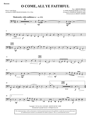 Carols for Choir and Congregation - Bassoon