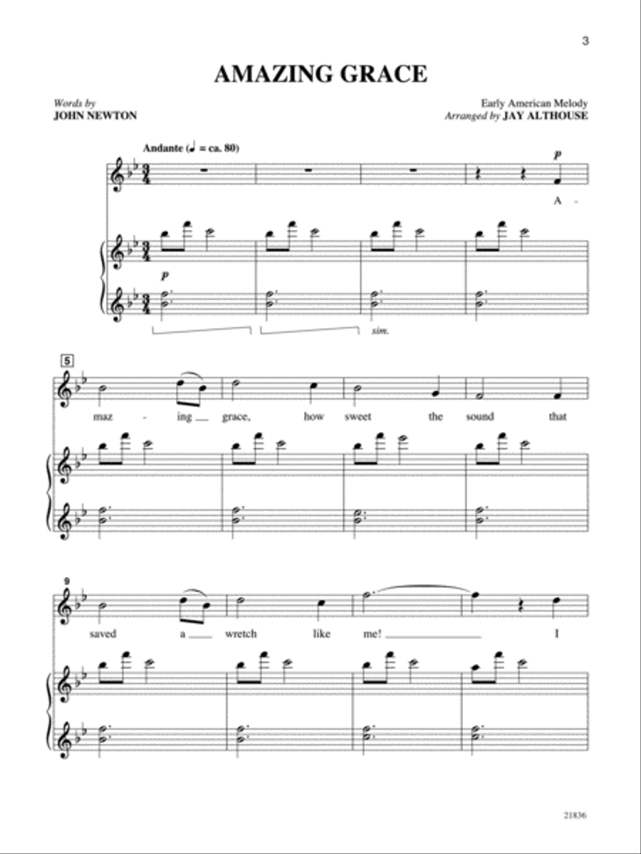 Folk Songs for Solo Singers, Volume 1 Voice scores gallery preview page 3