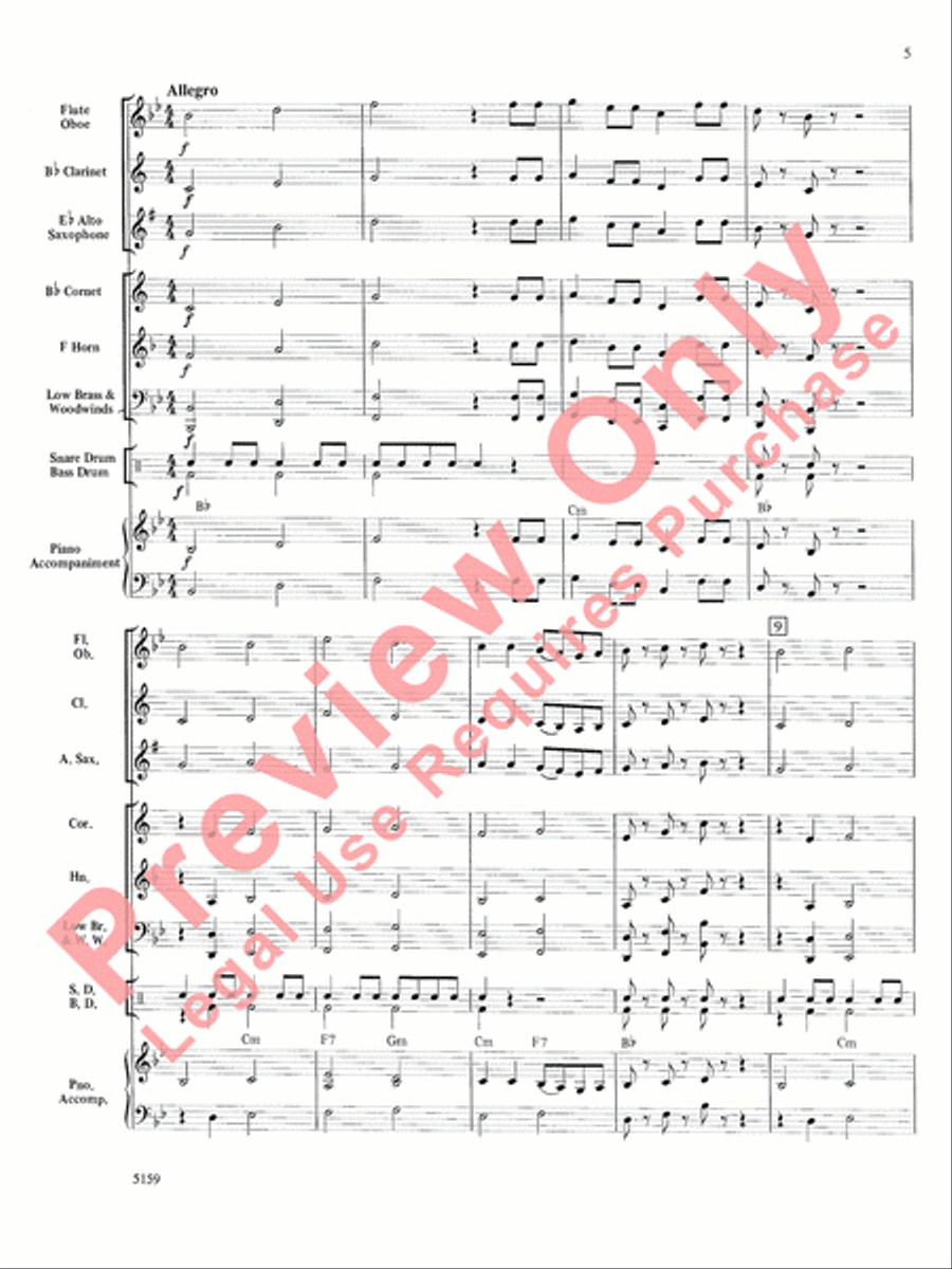 Mozart Serenade and Dance Concert Band scores gallery preview page 6