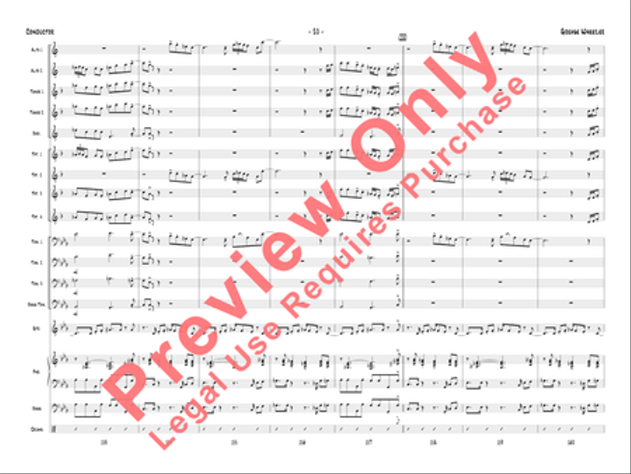 Grease Wheezer Jazz Ensemble scores gallery preview page 23