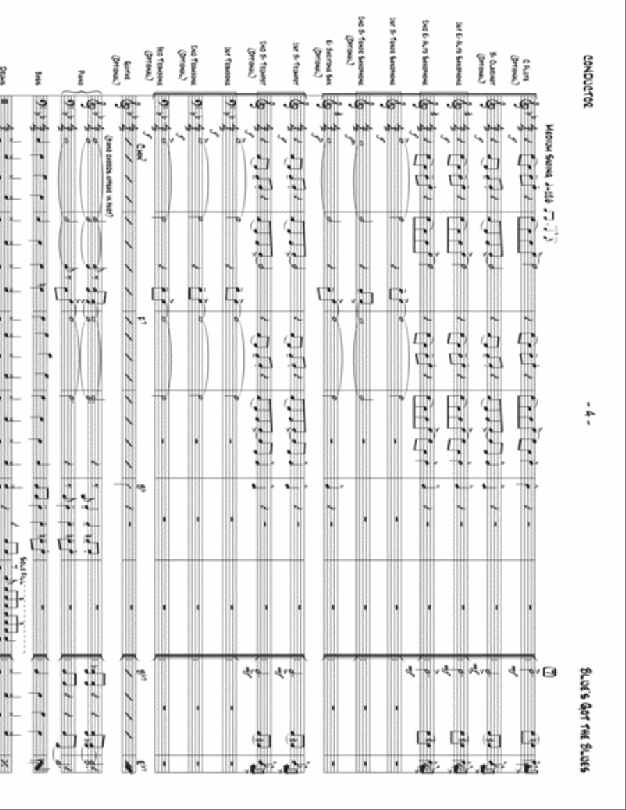 Blue's Got the Blues Blue's Got the Blues Jazz Ensemble scores gallery preview page 4