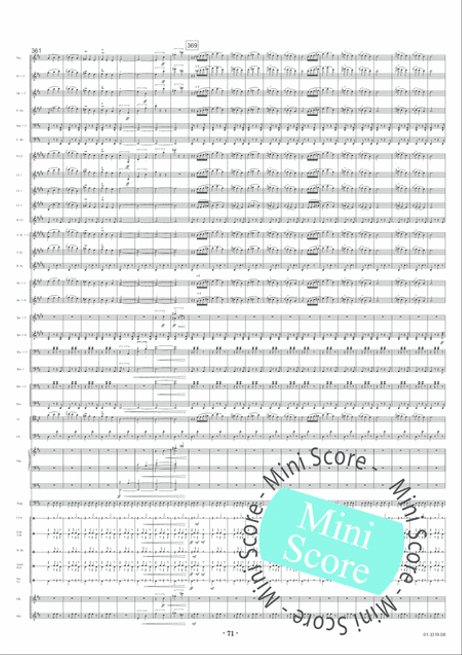 Feste Romane Concert Band scores gallery preview page 75