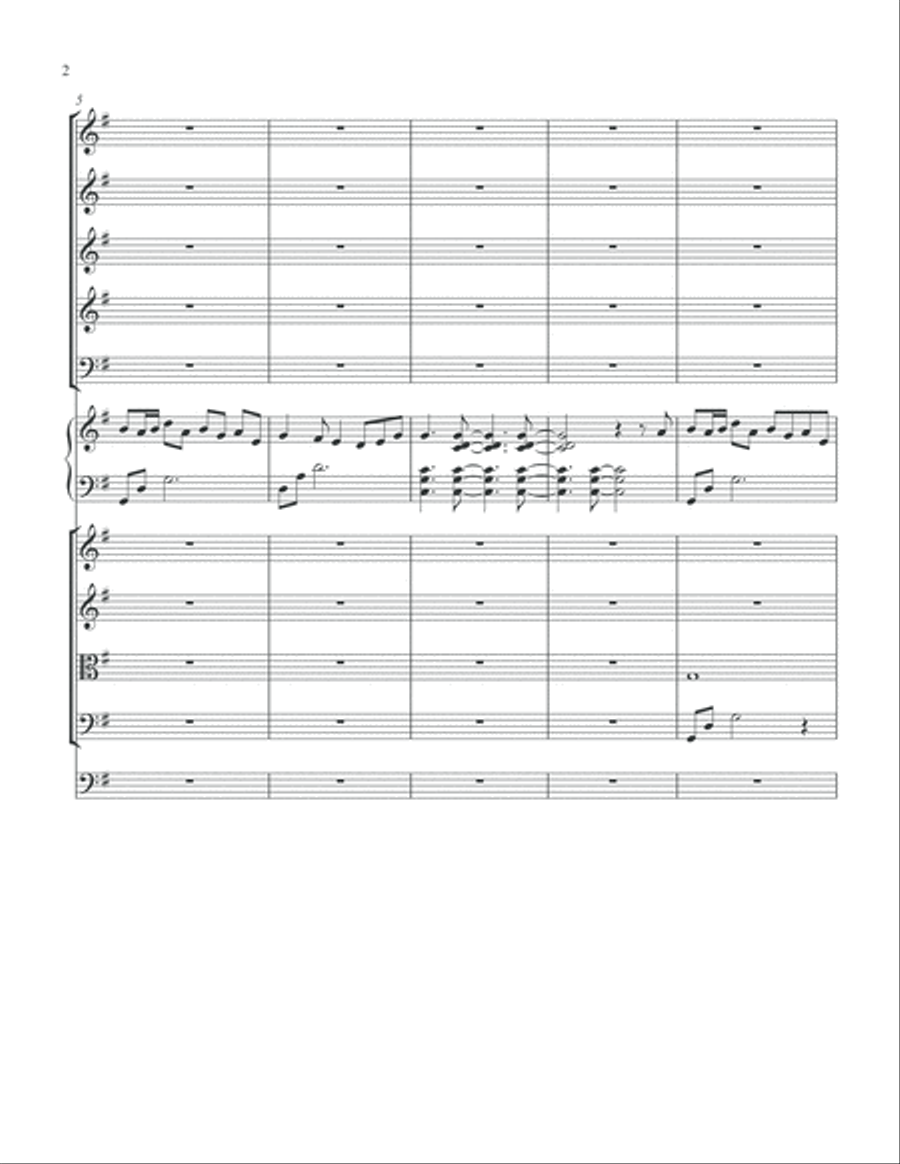 Afternoon Rain (Melody of the Storm) from Meadow Woods Suite Large Ensemble scores gallery preview page 4