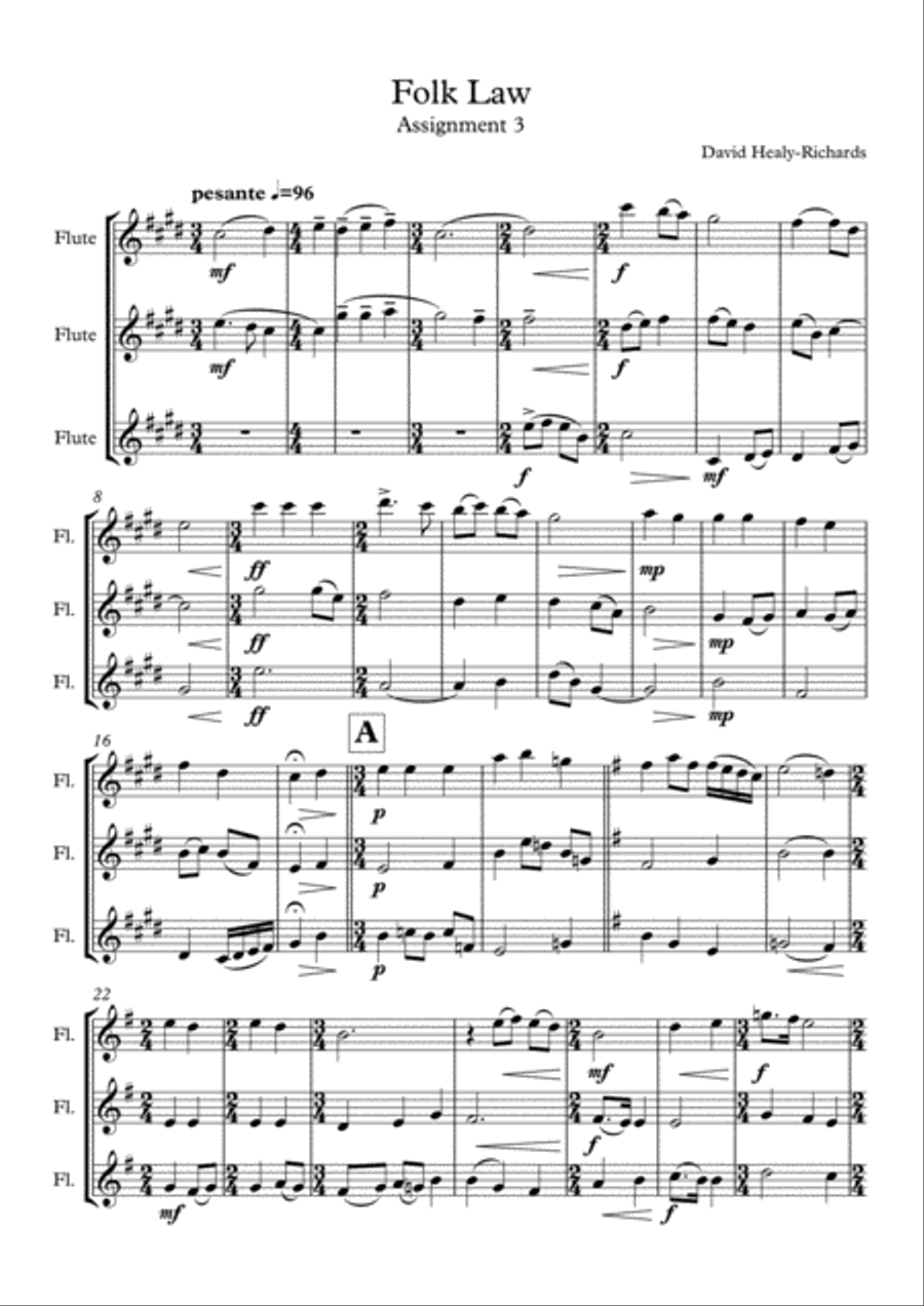 Olympus Suite - movement 1 Brass Ensemble scores gallery preview page 2
