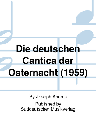 Die deutschen Cantica der Osternacht (1959)