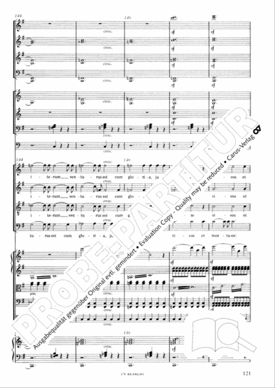 Mass in A Major (2 versions) STB scores gallery preview page 132