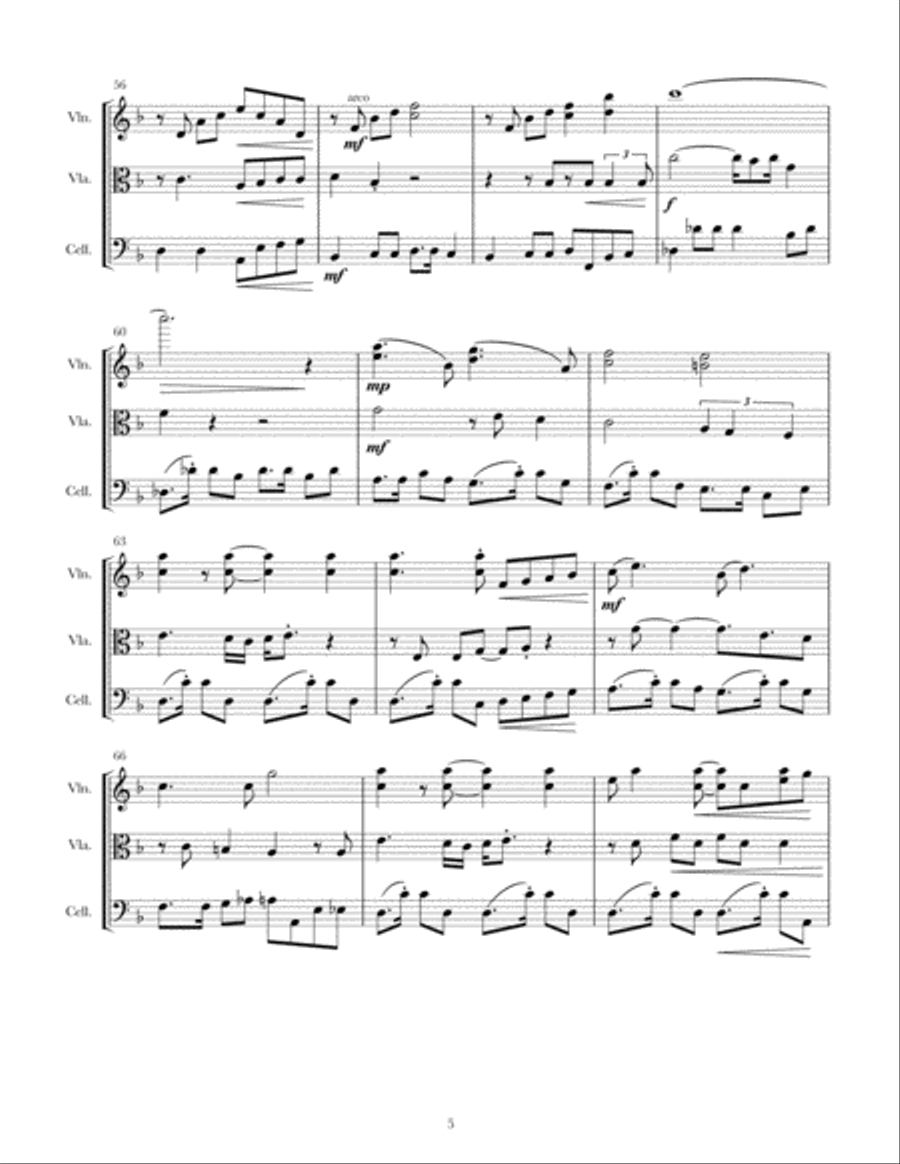 Let's Stay Together Let's Stay Together String Trio scores gallery preview page 5