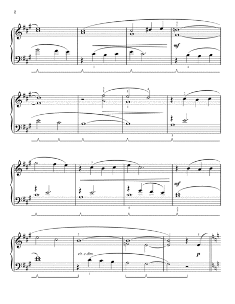 While My Guitar Gently Weeps [Classical version] (arr. Phillip Keveren) Easy Piano scores gallery preview page 2