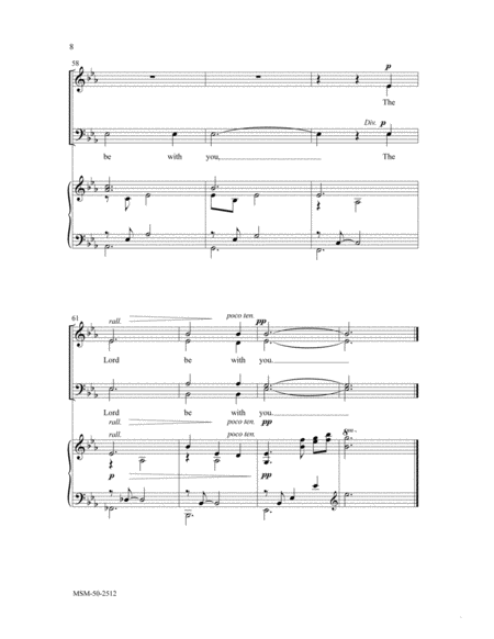 The Lord Be with You (Choral Score)