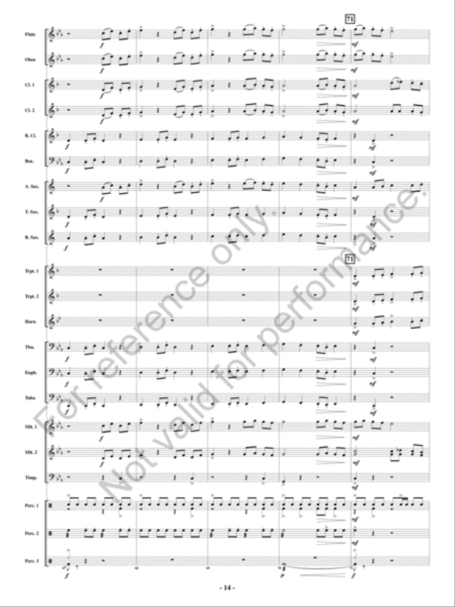 Cerberus Concert Band scores gallery preview page 15