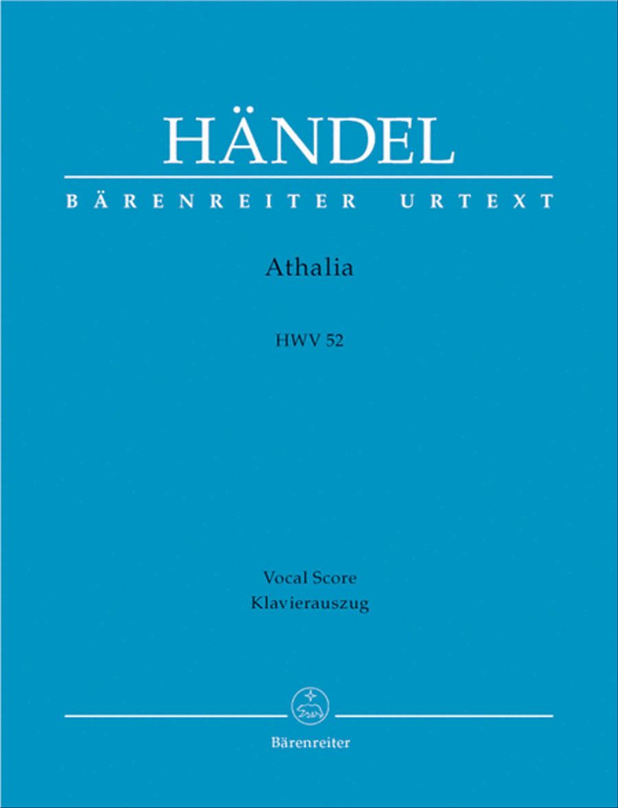 Athalia HWV 52 Tenor Voice scores gallery preview page 1