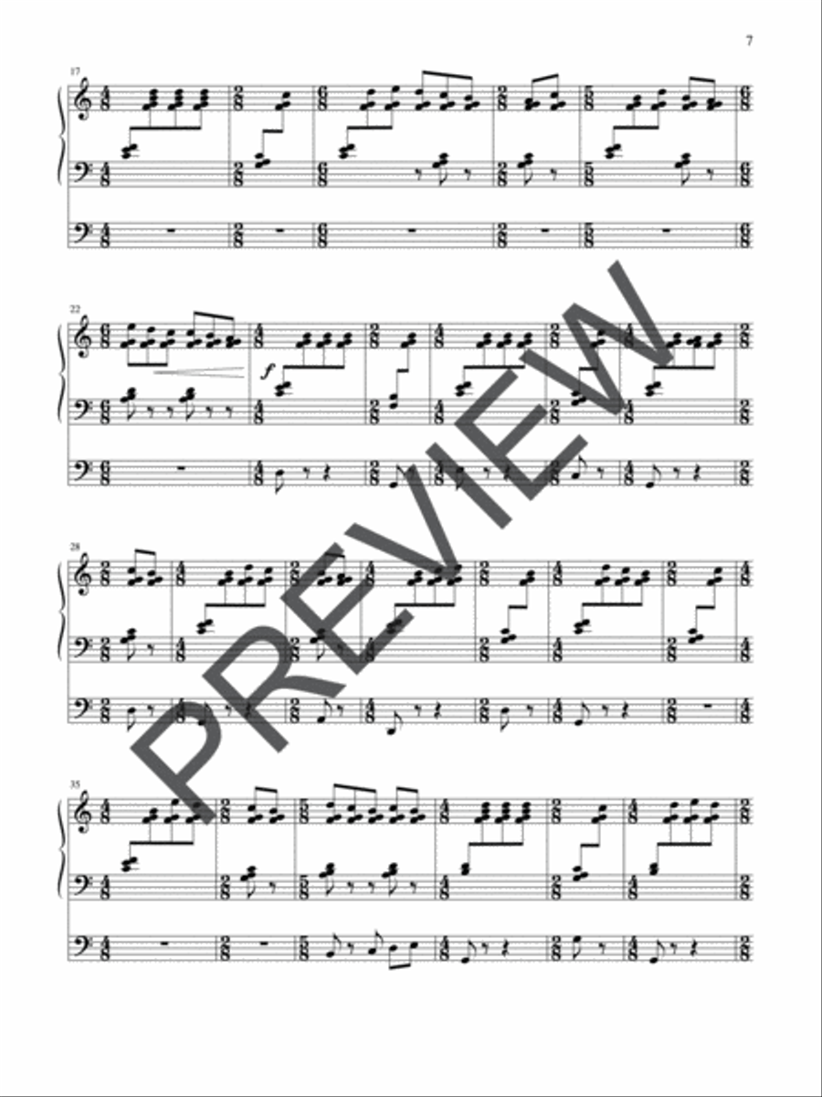 Liturgical Suite Organ scores gallery preview page 7