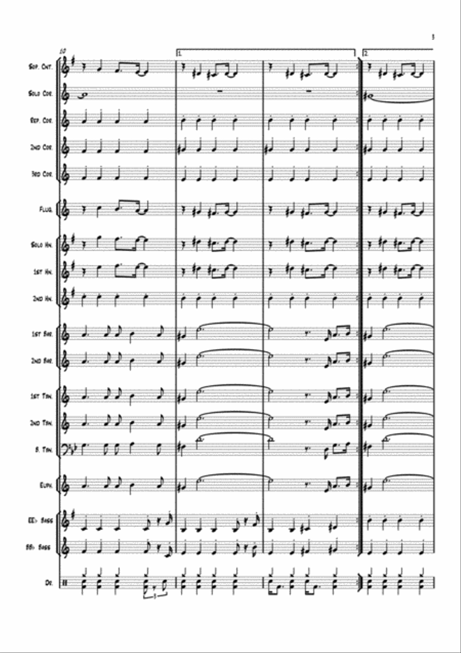 Happy Together Brass Band scores gallery preview page 3