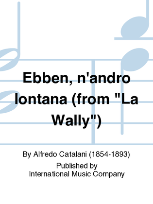 Book cover for Ebben, N'Andro Lontana (From La Wally) (I. & E.) (S.)