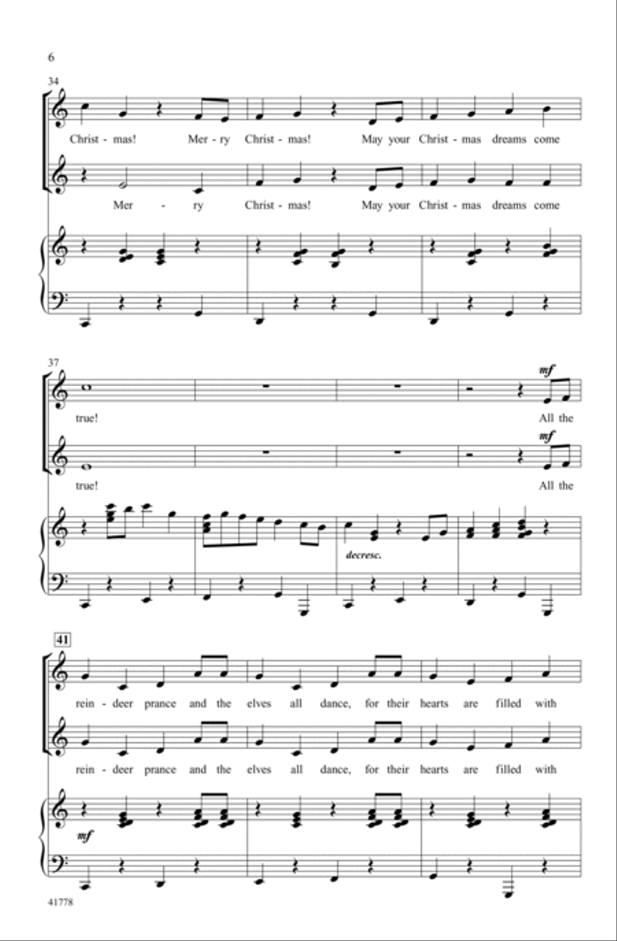 Merry Christmas! Merry Christmas! Choir scores gallery preview page 5