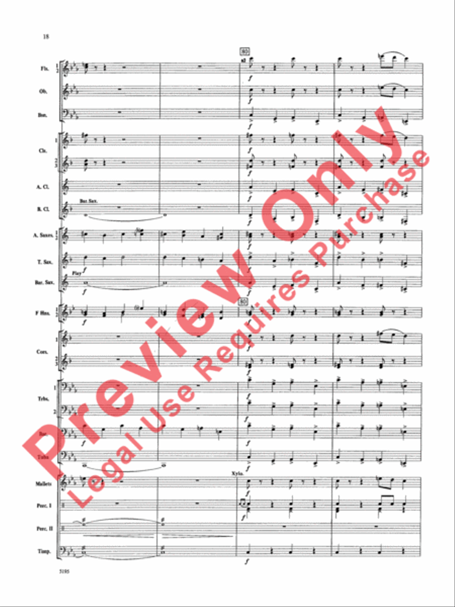 Night on Bald Mountain Concert Band scores gallery preview page 19