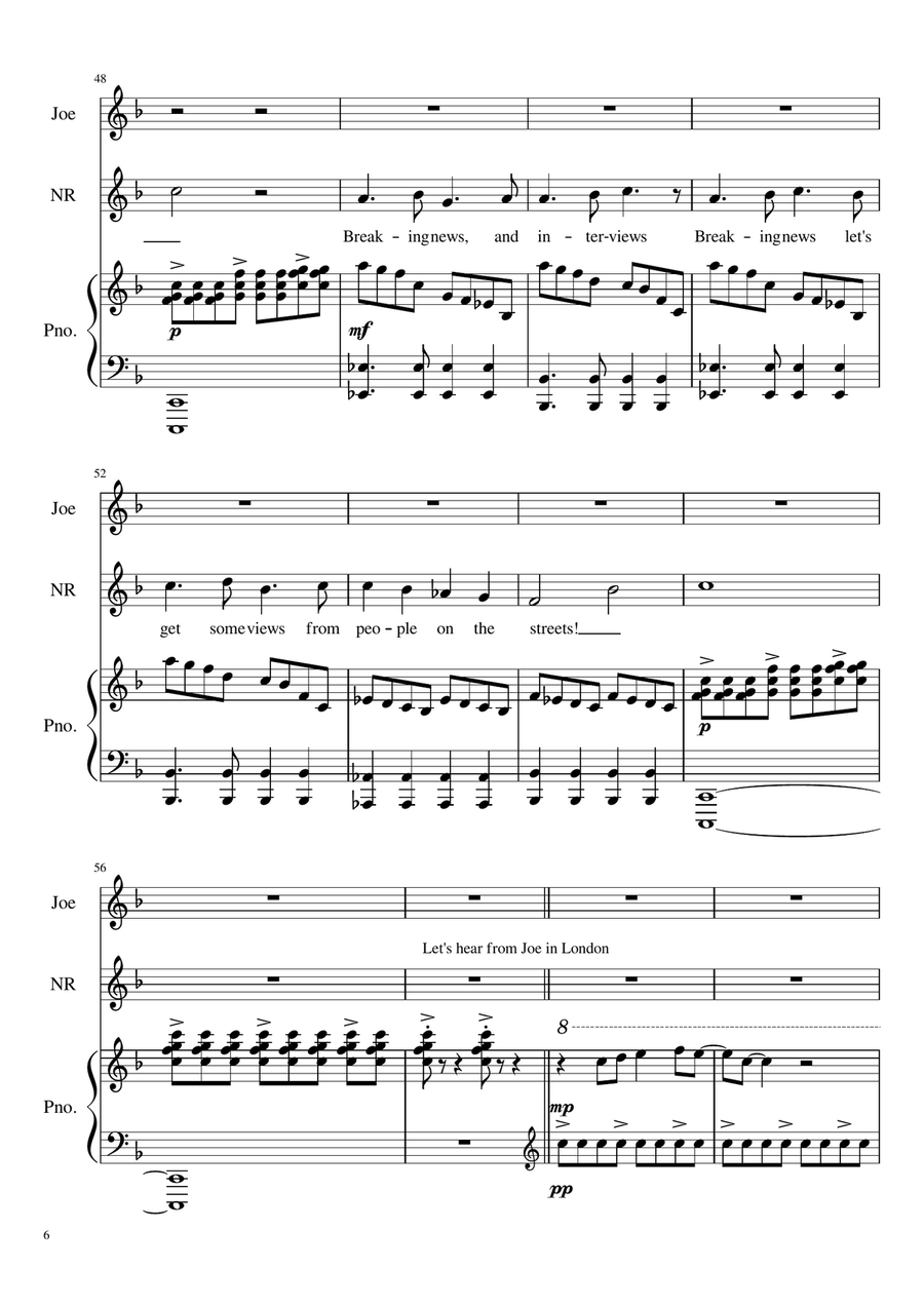 Breaking News Piano scores gallery preview page 6