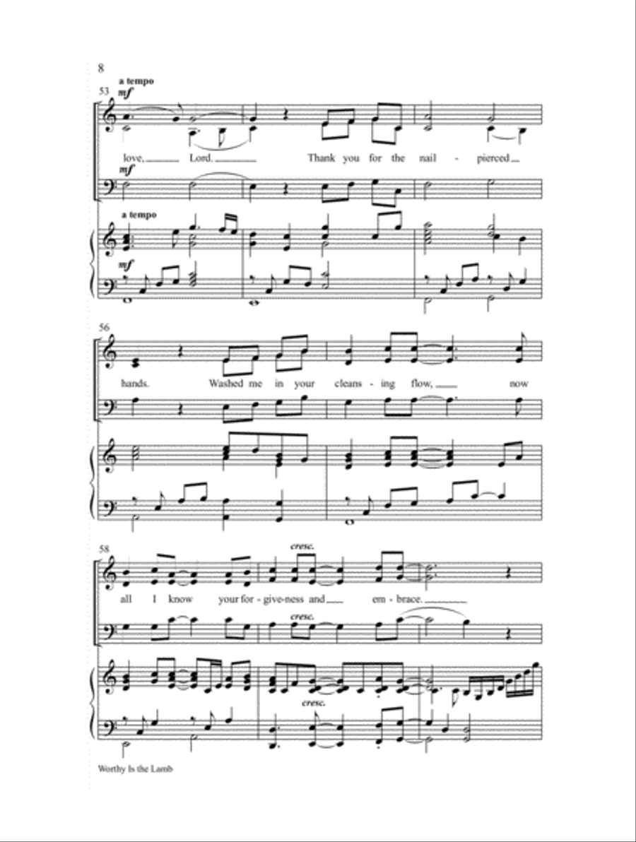 Worthy Is the Lamb Worthy Is the Lamb 3-Part scores gallery preview page 8