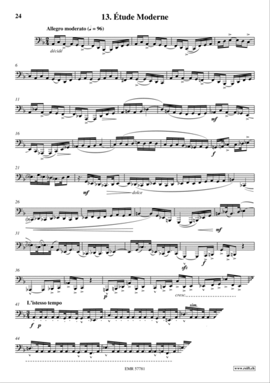 36 Etudes Transcendantes Tuba scores gallery preview page 15