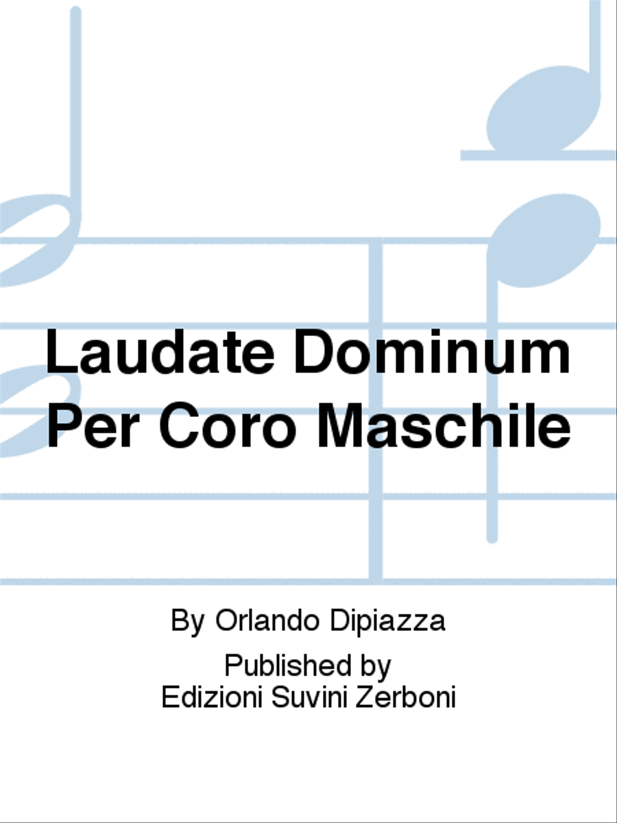 Laudate Dominum Per Coro Maschile Men's Choir scores gallery preview page 1