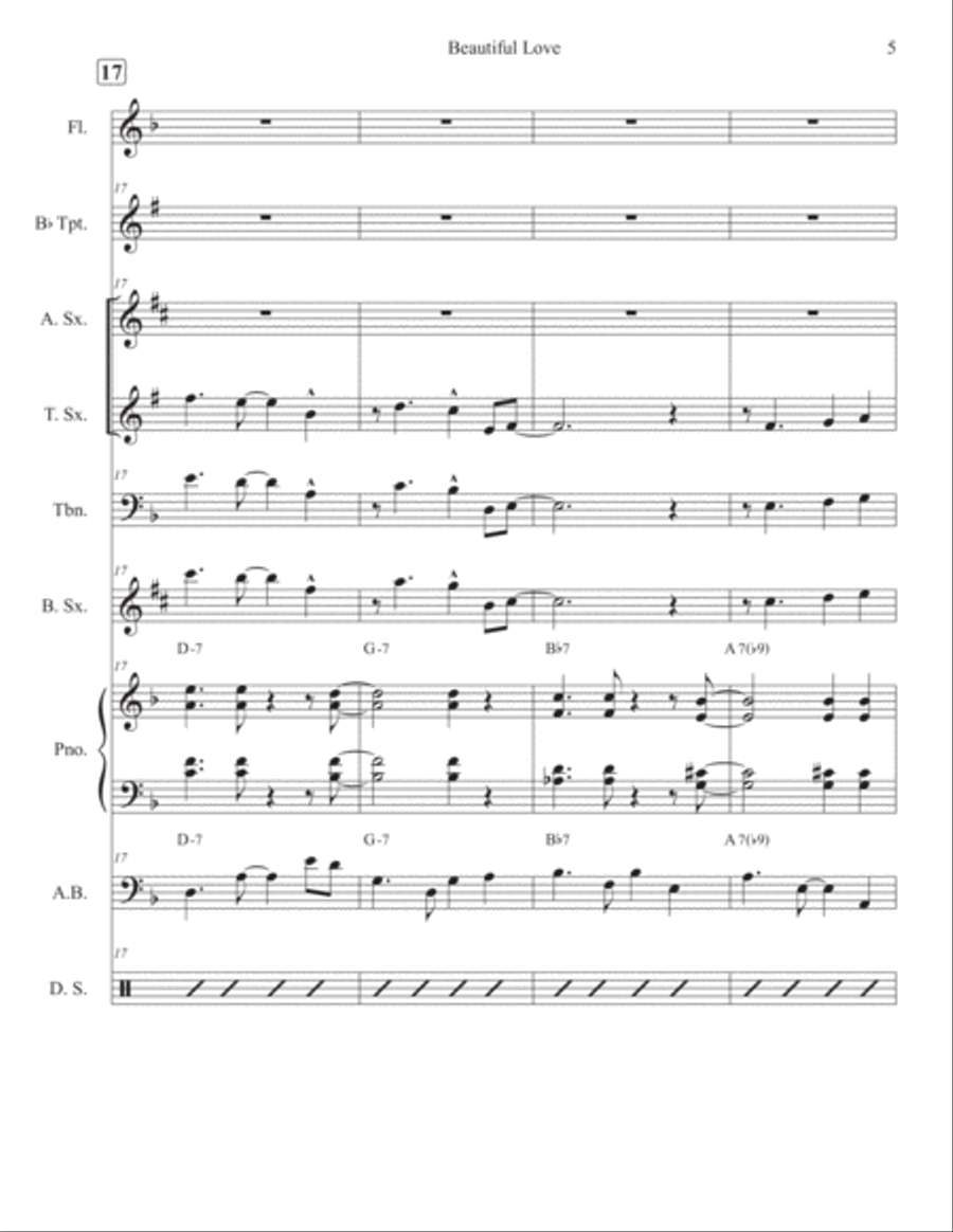 Beautiful Love Beautiful Love Large Ensemble scores gallery preview page 5