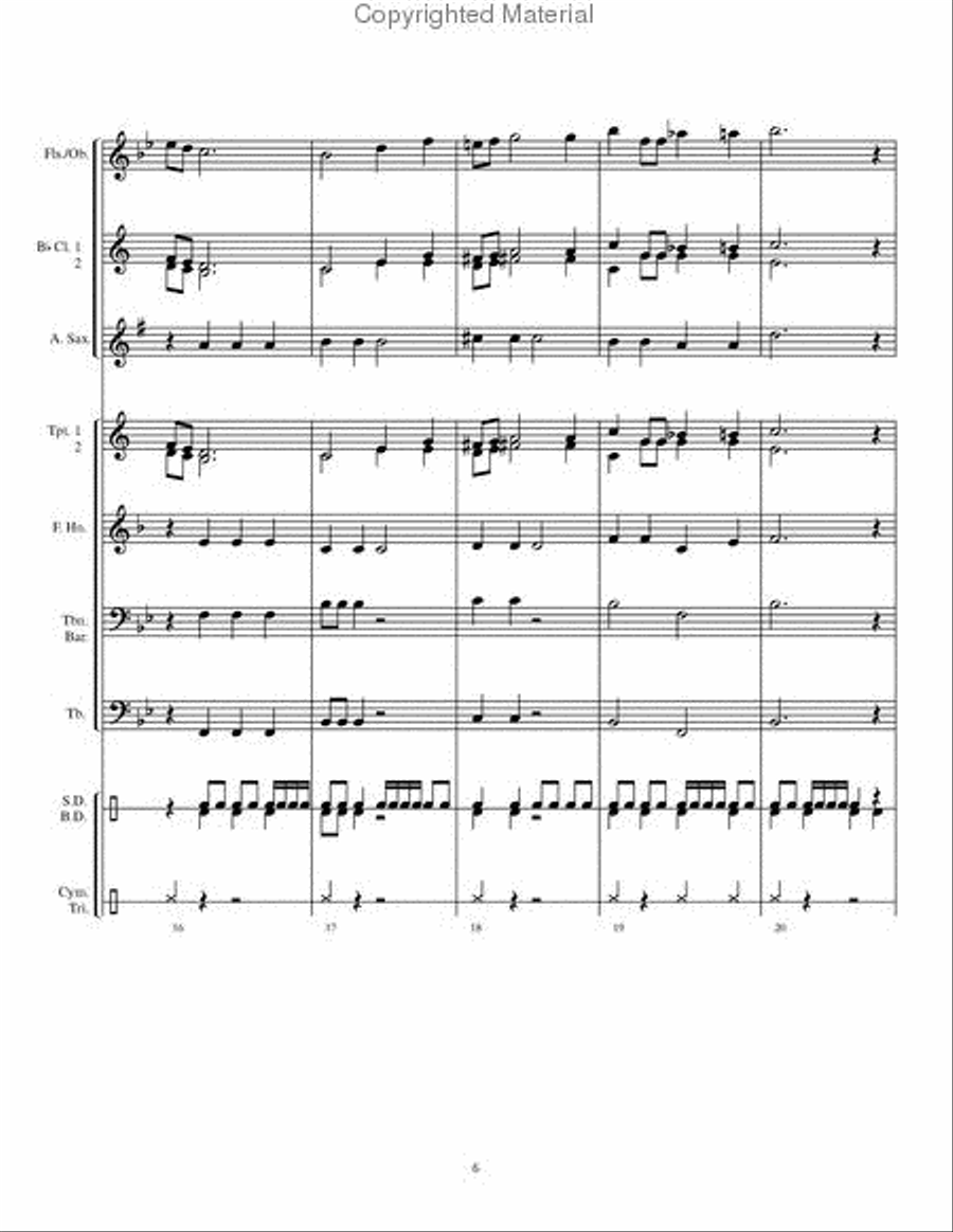 Orion Overture Concert Band scores gallery preview page 7