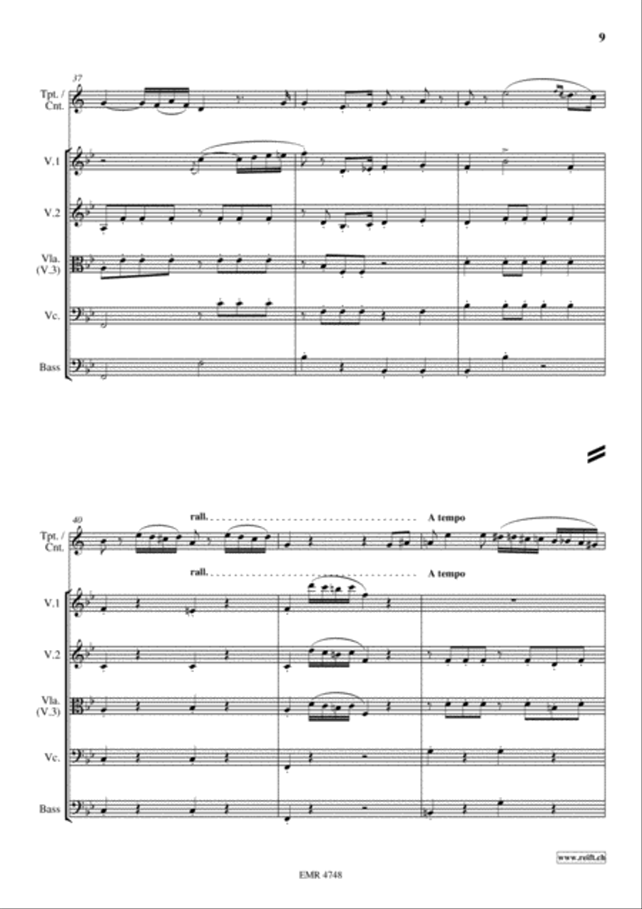 Variations On Bellini's Norma String Orchestra scores gallery preview page 9