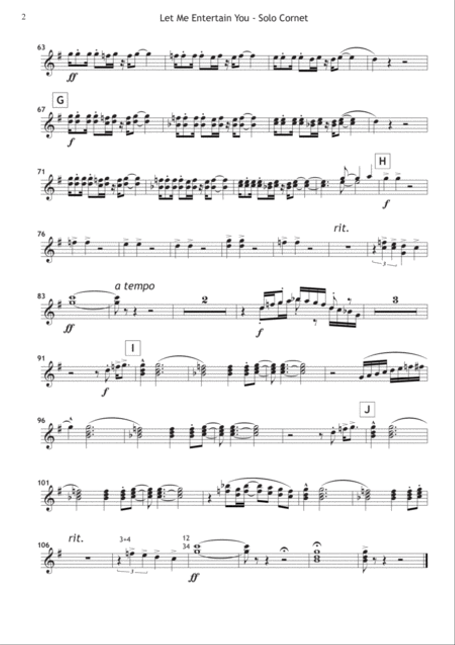 Let Me Entertain You Let Me Entertain You Brass Ensemble scores gallery preview page 4