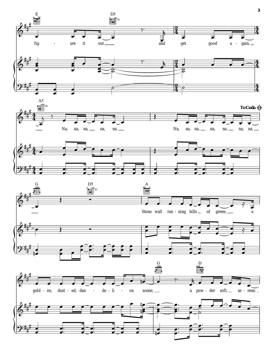 Get Good Piano, Vocal, Guitar scores gallery preview page 3