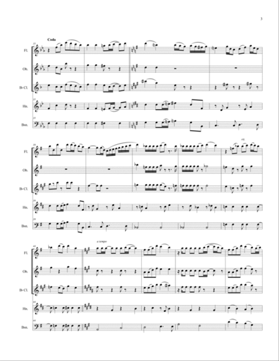 You're The Inspiration Woodwind Quintet scores gallery preview page 5
