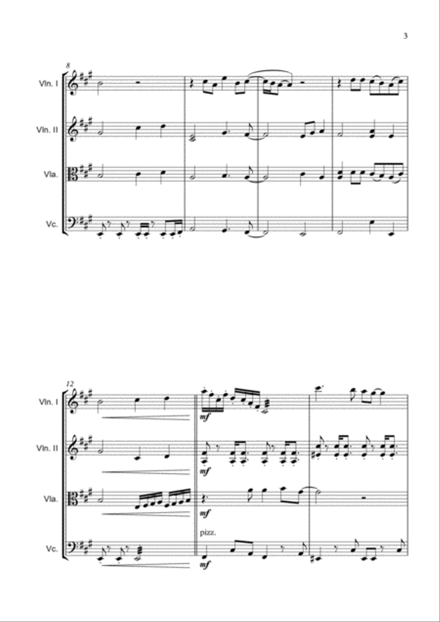 Tears In Heaven String Quartet scores gallery preview page 5