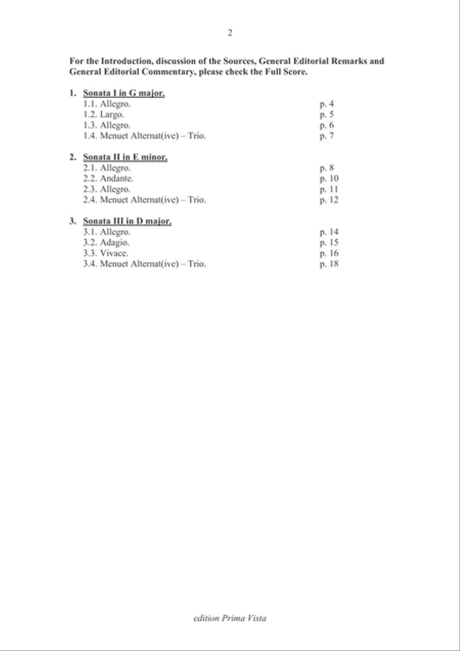 Johann Scherer, III Trios for Three Flutes, Parts Flute Trio scores gallery preview page 2