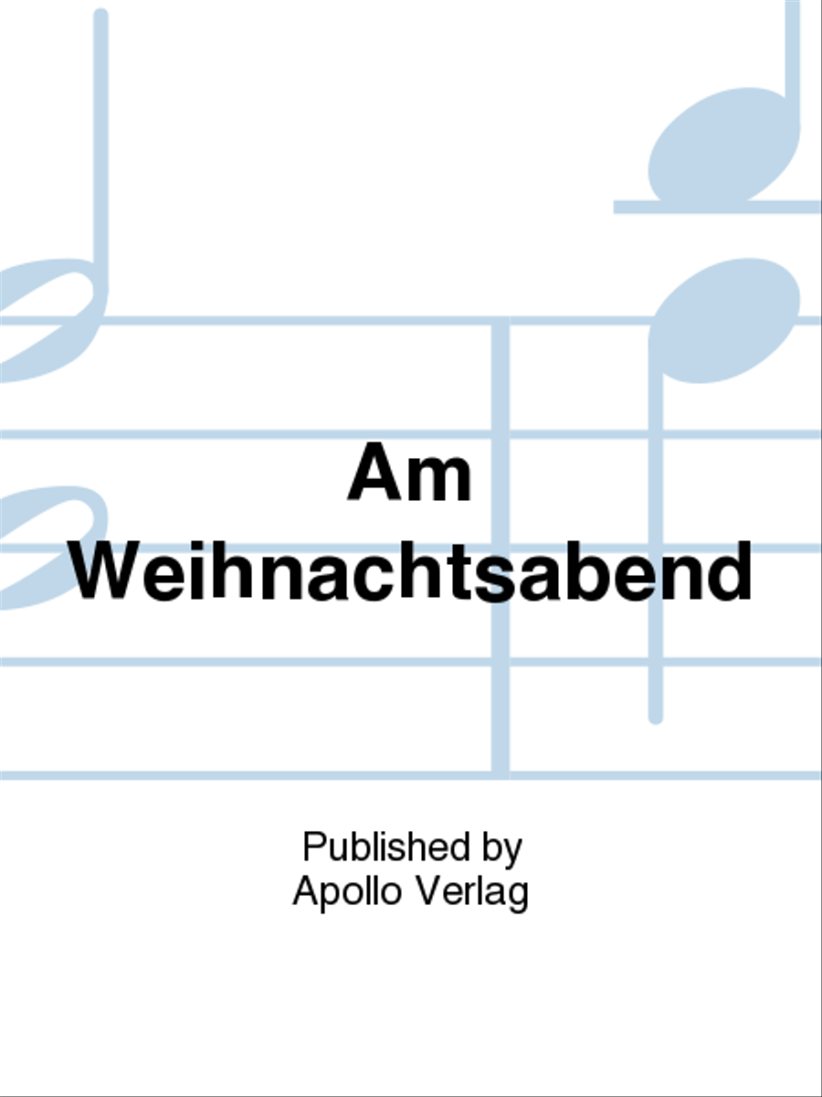 Am Weihnachtsabend Men's Choir scores gallery preview page 1
