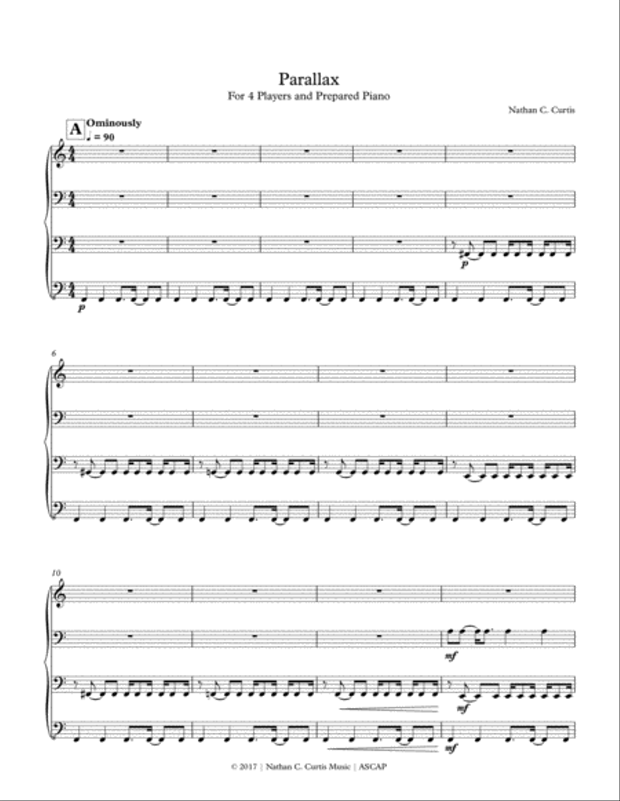 Parallax String Quartet scores gallery preview page 5
