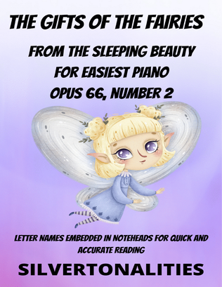 Book cover for The Gifts of the Fairies for Easy Piano