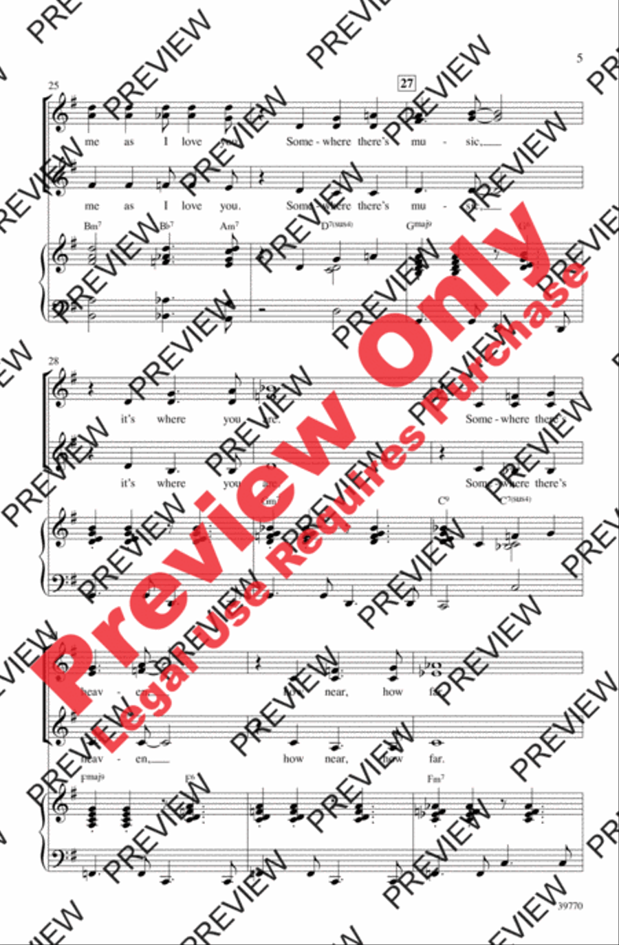 How High the Moon Women's Choir scores gallery preview page 5