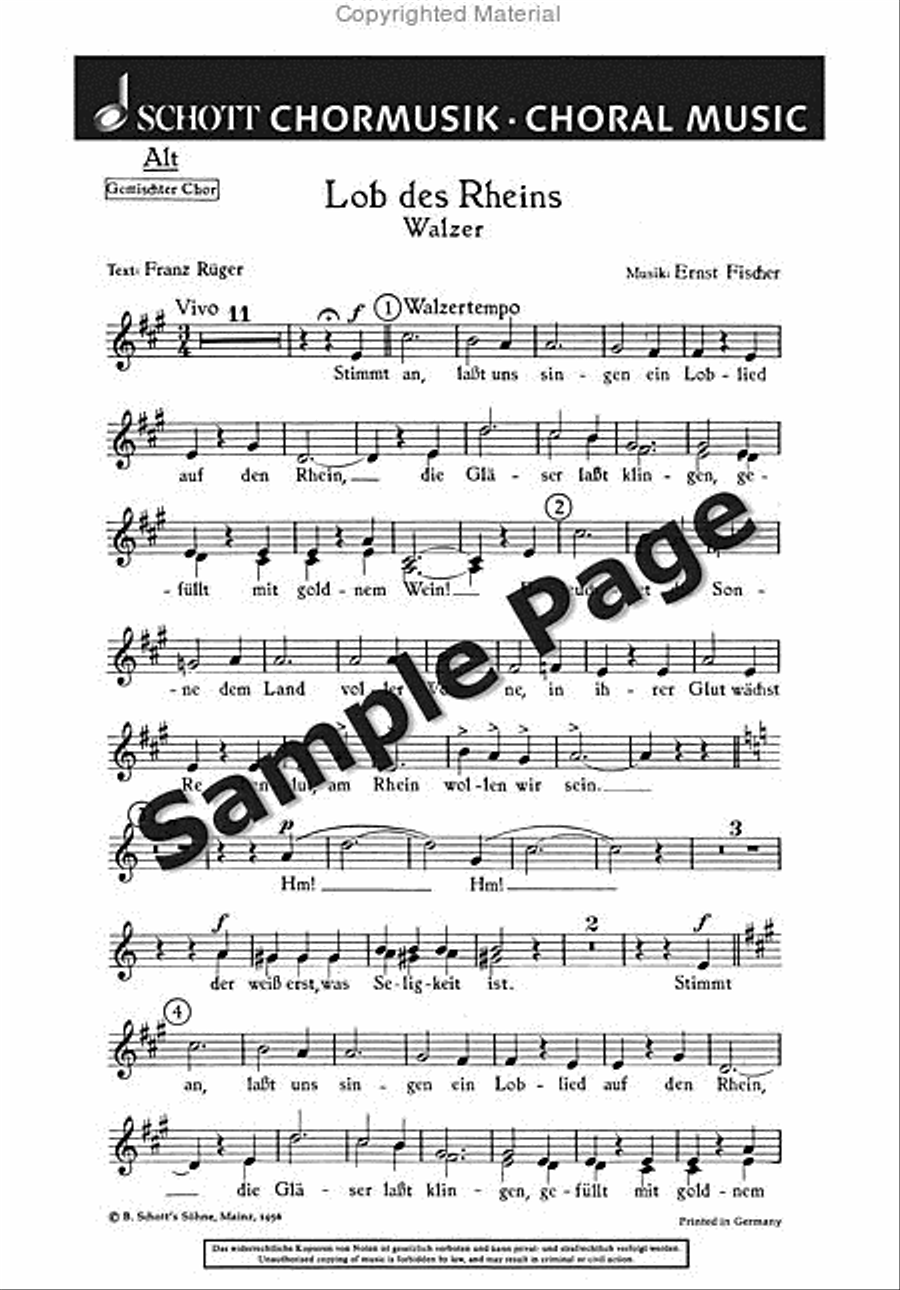 Lob Des Rheins Alto Part 4-Part scores gallery preview page 2