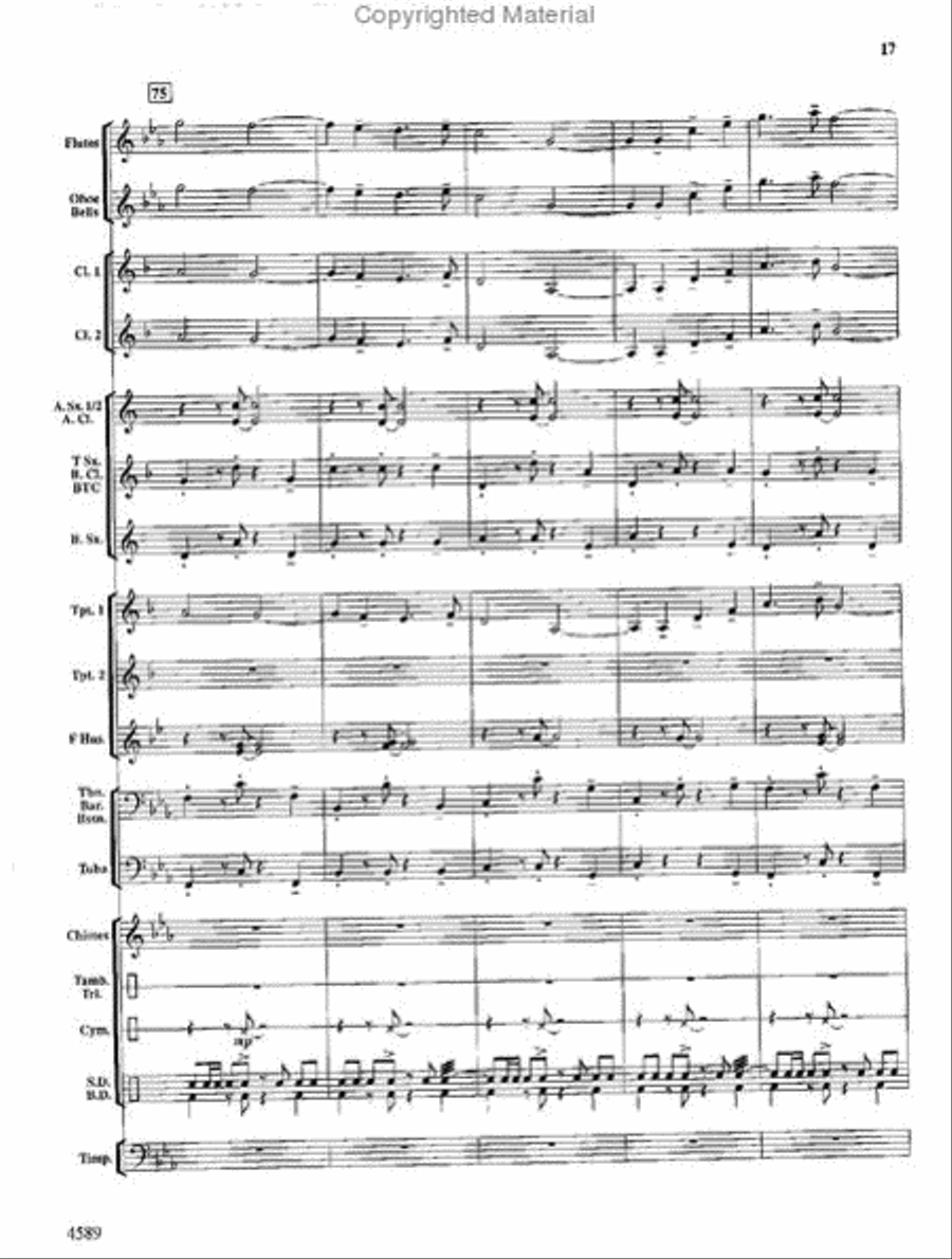 Copper Mountain Legend Concert Band scores gallery preview page 18