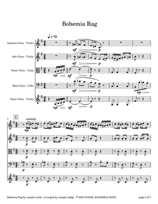 Bohemia Rag by Joseph Lamb for String Quartet in Schools