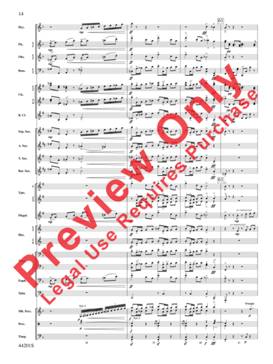 Handel in the Strand Concert Band scores gallery preview page 15