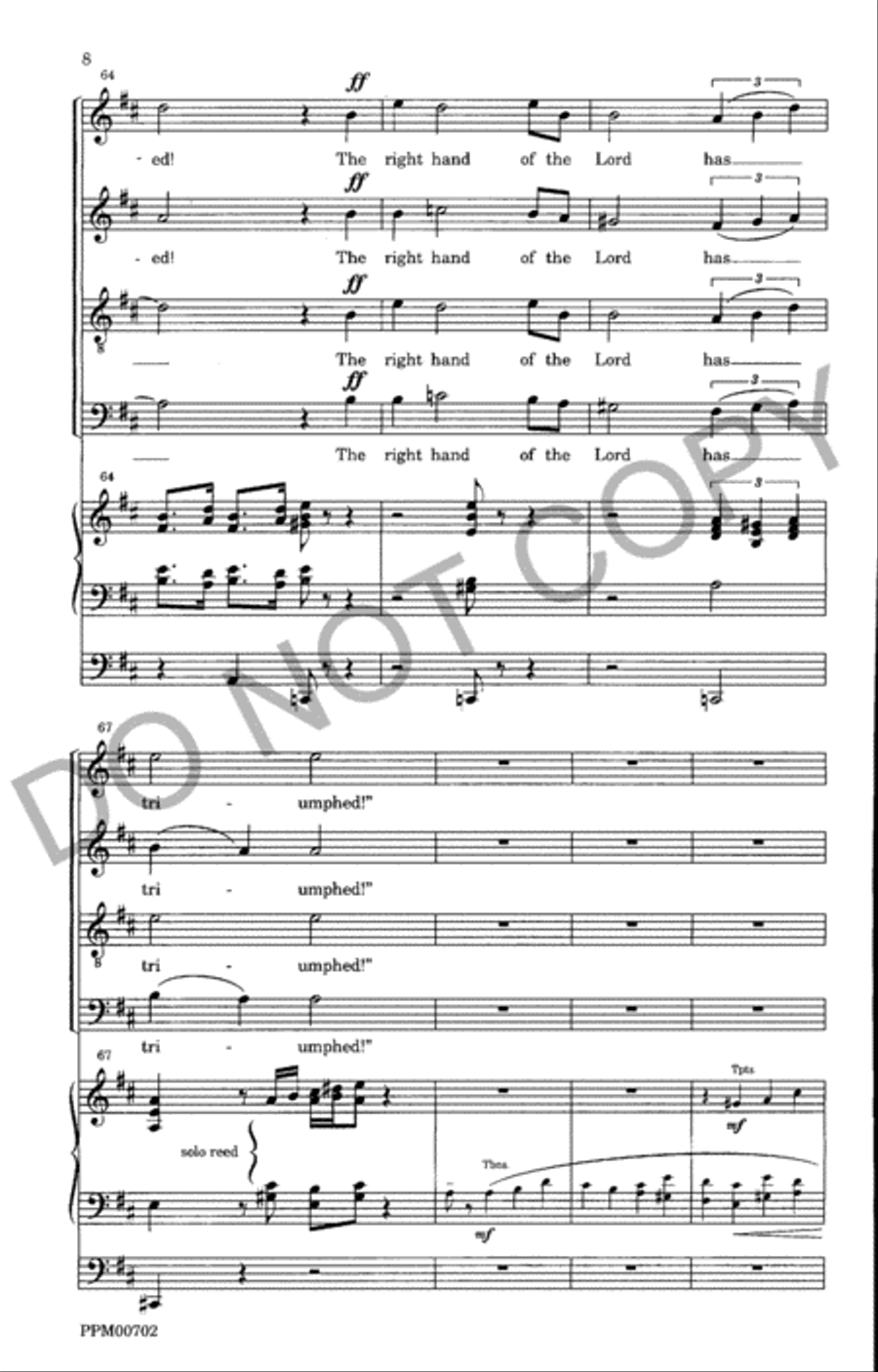 Alleluia! Christ is Risen 4-Part scores gallery preview page 9