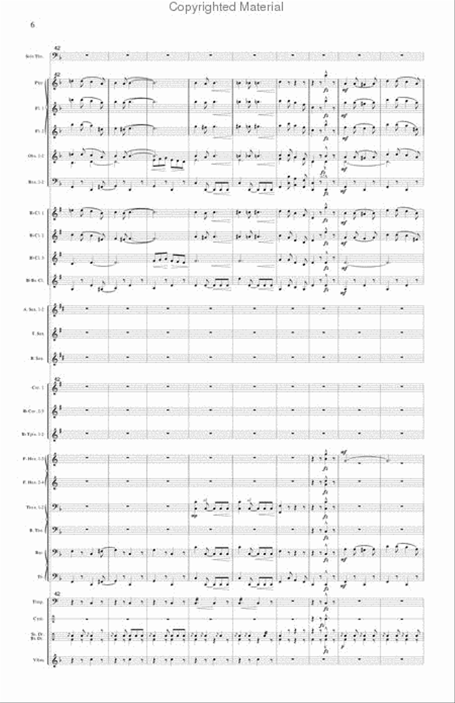 Seventy-Six Trombones (trombone and concert band) Concert Band scores gallery preview page 7