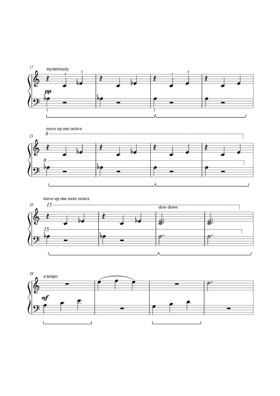 In a secret garden In a secret garden Easy Piano scores gallery preview page 2