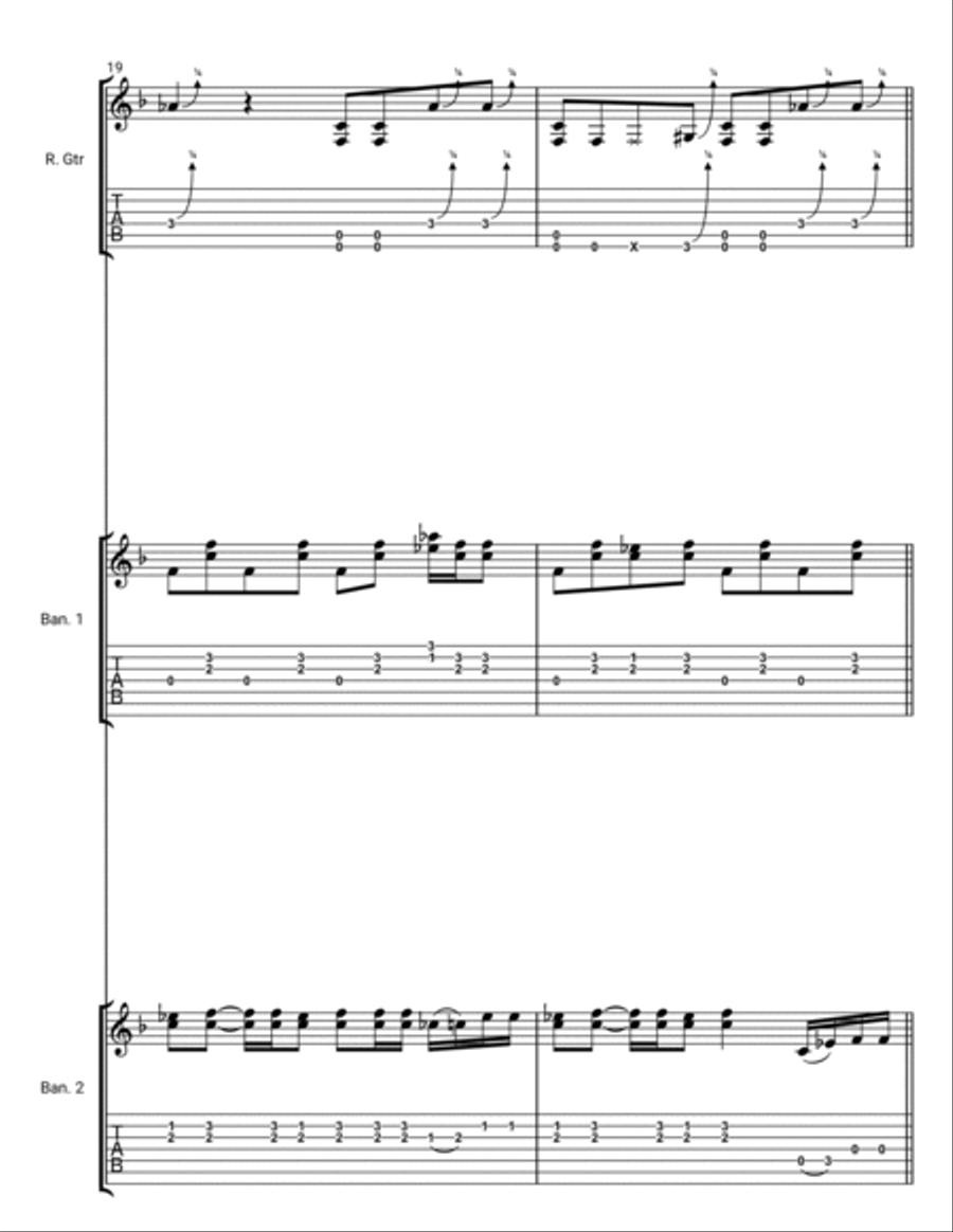 Puddin's in the Jailhouse Guitar Tablature scores gallery preview page 5