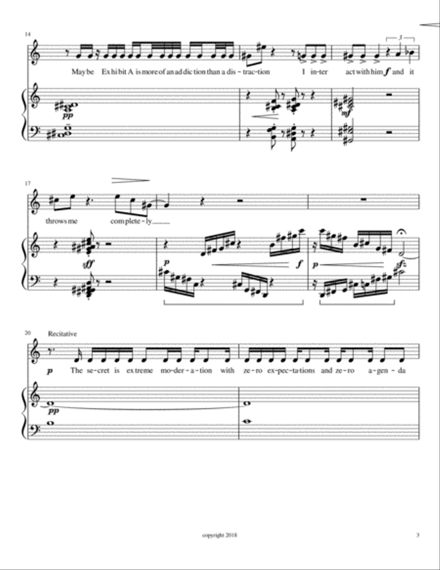 Grasping Water for High/High-Medium Voice and Piano Medium Voice scores gallery preview page 3