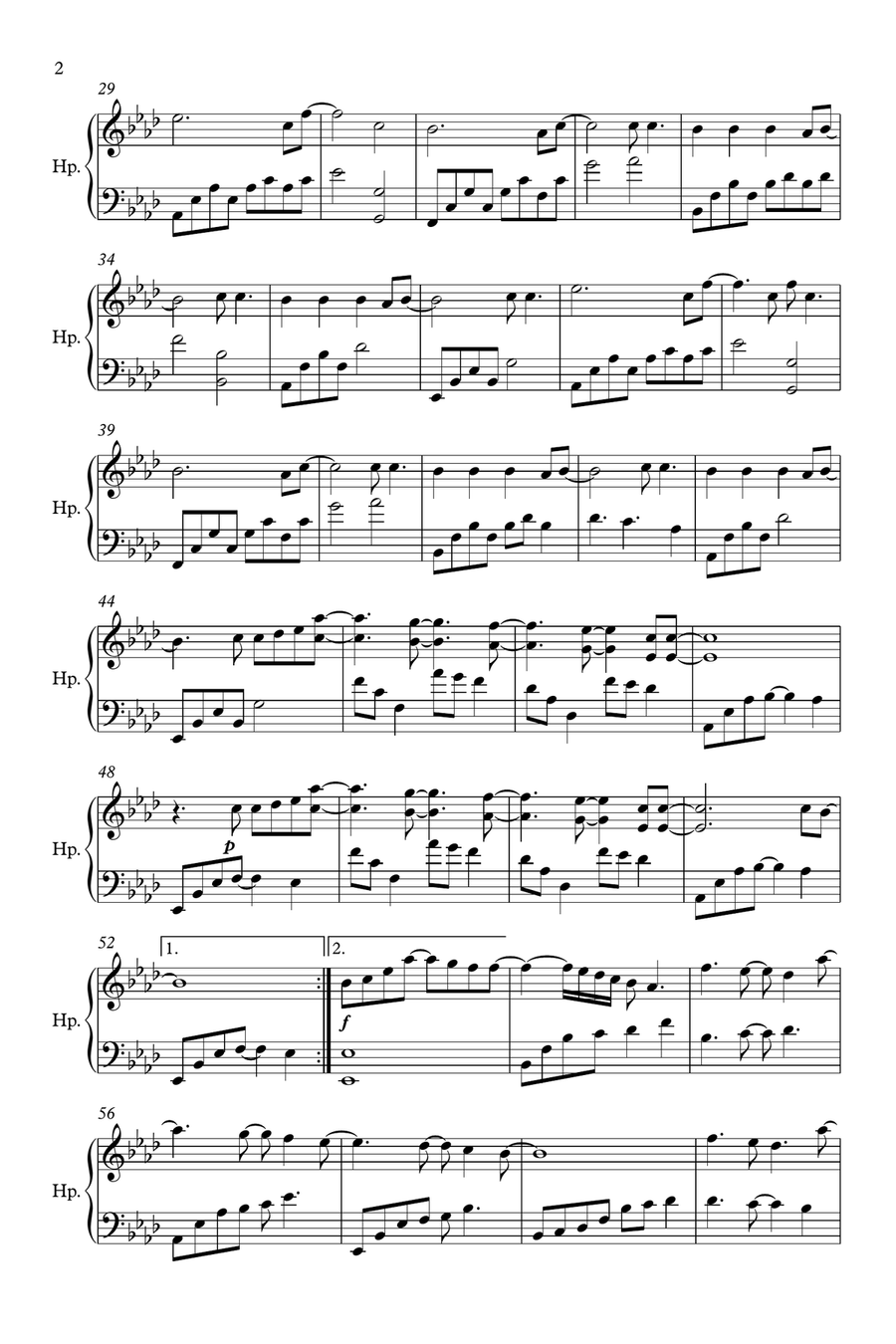 All Of Me Harp scores gallery preview page 2